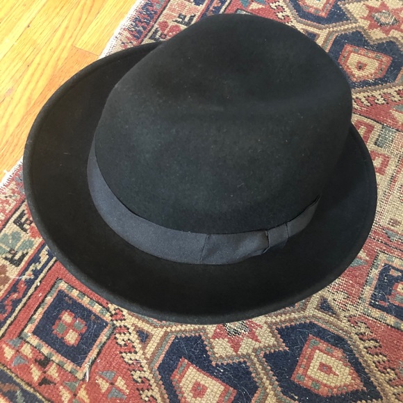 Vintage black wool felt bowler hat - Picture 12 of 12